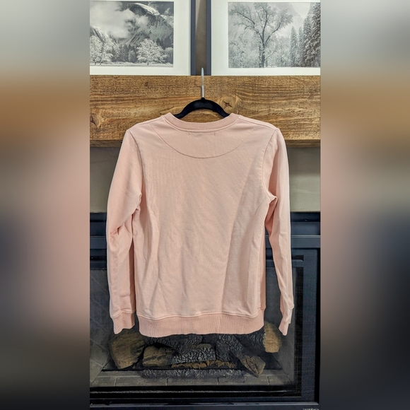Acne Studios Womens Forba Embroidered Pigeon Sweatshirt Size Small Pink RARE - Picture 4 of 5